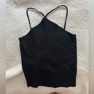 Zara black halter tank
